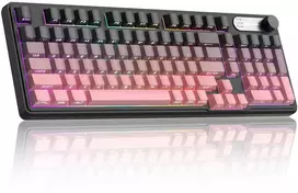 Klaviatūra Magegee GK960 Juodas-Rožinė, RGB, Wireless, US