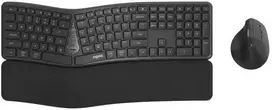 Klaviatūra Rapoo 8810ME tamsiai pilkas ergonomiškas belaidis rinkinys