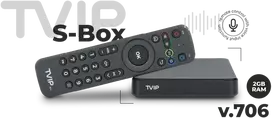 TVIP S-Box v.706 BTV Voice 4K UHD Android 11 IPTV imtuvas