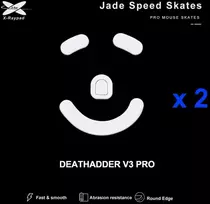 DĖMESIO! PAŽEISTA PAKUOTĖ! X-Raypad Jade Pelė Feet | Baltas, x2, Razer Deathadder V3 Pro