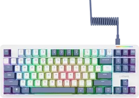 Trust Computer Products „Trust Gaming GXT872 XYRA TKL“ žaidimų klaviatūra: keičiama mechaninė TKL žaidimų klaviatūra su kilimėliais, skirta maksimaliam pritaikymui.