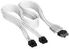 Corsair Premium Sleeved 2x 8-Pin to 12V-2×6 Cable, for Type-5 Power Supply – Baltas