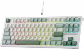 RK ROYAL KLUDGE C87 HE mechaninė žaidimų klaviatūra, 87 klavišai, RGB, magnetiniai Hall jungikliai, USB-C