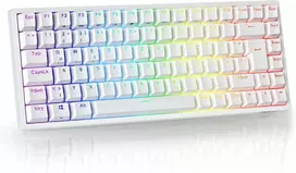 RK ROYAL KLUDGE mechaninė belaidė žaidimų klaviatūra 75 % TKL, 85 klavišai, QWERTZ, RGB, RK84-DE