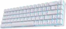 RK ROYAL KLUDGE belaidė mechaninė klaviatūra, 65 %, Bluetooth, 68 klavišai, linijiniai raudonieji jungikliai, RK68