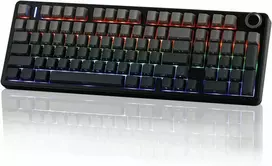 EPOMAKER belaidė mechaninė žaidimų klaviatūra, 96 %, 8000 mAh, RGB apšvietimas, F99 PRO