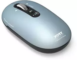 PORT CONNECT Pure MAC, Belaidė įkraunama pelė, Bluetooth, FreeWheel, 3200 DPI, Storm