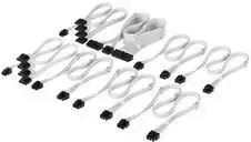 Corsair Cable Set, Type 4, DC Cable Pro Kit, individually sleeved – baltas