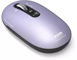 PORT CONNECT Pure MAC, Belaidė įkraunama pelė, Bluetooth, FreeWheel, 3200 DPI, Iris