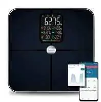 Vonios svarstyklės Evolveo Salente BodyFit inteligentna osobista diagnostyczna waga fitness Bluetooth juoda