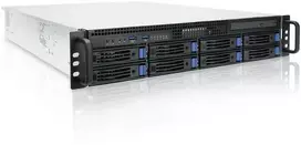 Serveris Ernitec 2U 8 Bay Server - Xeon 6357P, 32GB, 2x500GB R1, 9560 RAID,