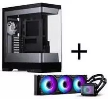 PHANTEKS S2 PC-Gehäuse, inkl 4x 120mm Lüfter, Glacier One 360M25 Gen2 DRGB AiO Wasserkühlung