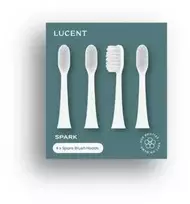 Dantų šepetėlis Be Lucent Spark soninių dantų šepetėlių keičiamų galvučių komplektas (4 vnt.), baltos