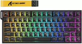 Žaidimų klaviatūra Attack Shark R82HE juoda