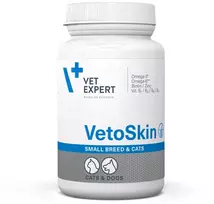 Raw Paleo VETEXPERT VetoSkin Small breeds – papildai šunims ir katėms – 60 tablečių