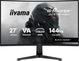 68,6cm/27" (1920x1080) iiyama G-Master GC2781HSU-B1 16:9 FHD VA 1ms 144Hz HDMI DisplayPort USB VESA Speaker Black | GC2781HSU-B1 | 4948570127528