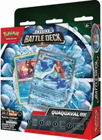 Prekybinių kortų žaidimo kaladė - Pokémon TCG Quaquaval Ex Deluxe Battle Deck 60 Kortelių Marga