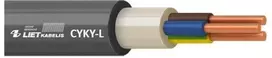 Cable Lietkabelis CYKY-L. 5 x 1.5 mm². juodas