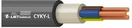Cable Lietkabelis CYKY-L. 2 x 1.5 mm². juodas