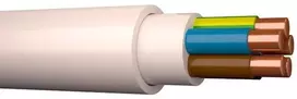 Keila_Cables CABLE XYM-J/NYM 5X1.5 Baltas (100)