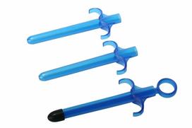 XR Brands Trinity Vibes Lubricant Application Set Blue 3-Piece Precision Kit