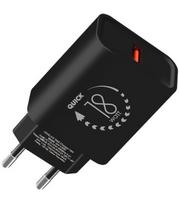 Juodas 18W USB-A pakrovėjas "OBAL:ME Wall Charger"