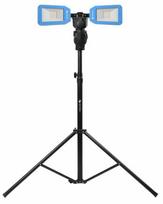 Statybinis prožektorius su stovu, pastatomas Högert HT1E455, 100 W, 5000 - 10000 lm, 6500 °K, IP54, mėlyna sp./juoda sp.
