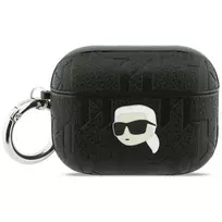 Karl Lagerfeld Case Monogram Karl Head for AirPods Pro 3, black