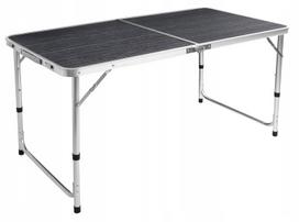 Sulankstomas turistinis stalas Outdorium, 120x61x69 cm, juodas