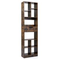 Costway medinė knygų lentyna ,50 x 24 x 180 cm, ruda