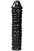 All Black XXL Anal Dildo 38 cm