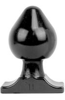 All Black Vinyl Anal Plug 19 cm