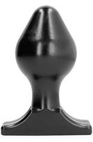 All Black Vinyl Anal Plug 16 cm