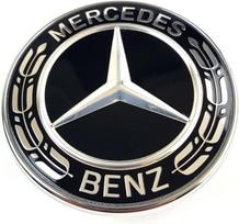 "Mercedes-Benz W204" variklio dangčio emblema, juoda, originali A0008173305