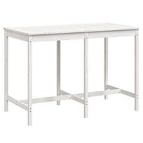Sodo stalas，Lauko stalas, baltas, 159,5x82,5x110cm, pušies medienos masyvas CFE528729