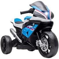 Vaikiškas elektrinis motociklas 1,5-5 m, muzikos režimai, mėlynas
