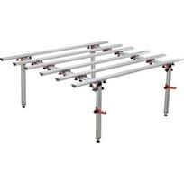 Plytelių darbo stalas 1400x1800mm aliuminis sulankstomas 4 reguliuojamos kojos Pilka YT-37100 Yato
