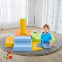 Minkšti kaladėlės vaikams, 6 vnt, PU putplastis