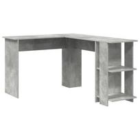 Modernus pilkas kampinis stalas Pilkas betonas