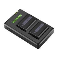 2 Sony pakaitinių baterijų ir NEEWER NP-FW50 įkroviklio rinkinys