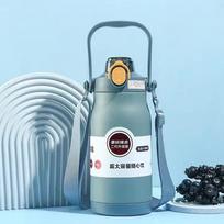 1300 ml didelės talpos terminio vandens butelis nerūdijančio plieno termo butelis, termoso puodelis, izoliuotas puodelis termosas vaikams Dovanos 1300ML mėlyna