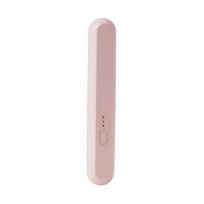 Cordless Hair Straightener Brush for Women Portable Electric Straightening Comb rožinė