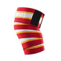 Knee Wraps Men Fitness Weight Lifting Elastic Bandage Compression Knee Support Sports Strap Knee Protector Bands Pad Sleeve