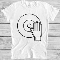 Dj Spinning Vinyl T Shirt Record Dope 80s Turntable Retro Vintage Cool Tee M12 3XL