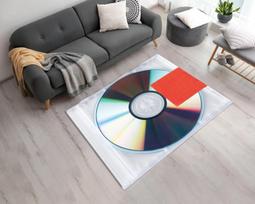 Boombox Rug Retro Casette Tape Player Area Rug Old School Boom Box 80s 90s Decor CD Player Rug Funny Rug Round Runner Rugs 40x60cm