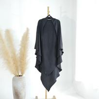 Twill Crepe Khimar Plain Hijab Big Swing Headscarf Solid Color Big Headscarf Abaya Dubai Niqab Prayer Clothes Ramadan Hijabs