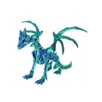 1 vnt. 3D spausdintas drakono skeletas su judančiais sąnariais - universalus vidaus/lauko dekoras, unikalus gyvūno modelio ornamentas Drakono figūrėlė