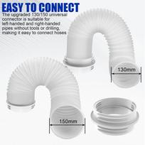 Universalus AC išmetimo žarnos adapteris 13/15CM Nešiojamo oro kondicionieriaus žarnos jungtis Sandarus AC žarnos prailgintuvo tvirtinimo adapteriai China Mainland