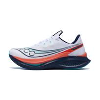 Saucony Endorphin Pro 5 Patogūs Sportiniai Atšokantys Anglies Plokštelės Bėgimo Bateliai Unisex Bėgimo Bateliai Balti Mėlyni S31064-672 42.5