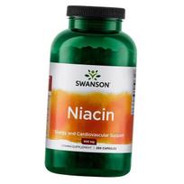 Niacinas, Niacin 500, Swanson 250 kapsulių (36280077) 250caps